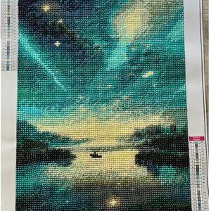 Diamond Painting Finished Completed 3D Wall Art 30x40 cm Lake Diamond Art
